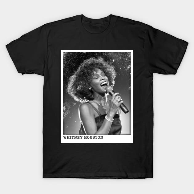 Vintage Classic Whitney Houston Singer T-Shirt by Nandin Putri